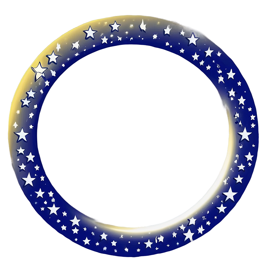 Circle Frame With Stars Png 86 PNG
