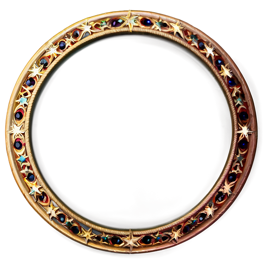 Circle Frame With Stars Png 99 PNG