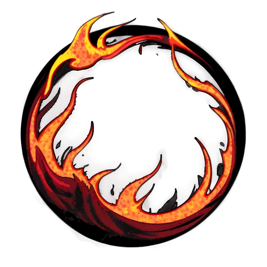 Circle Of Flames Graphic Png 06272024 PNG