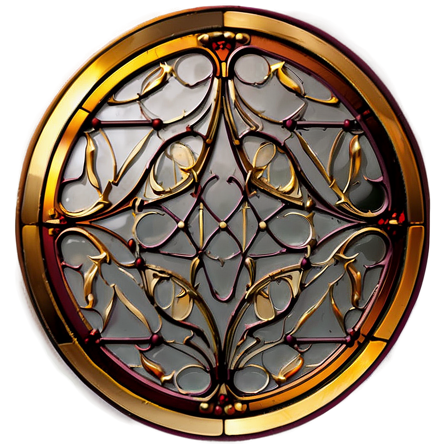 Circle Stained Glass Effect Png Wrf PNG