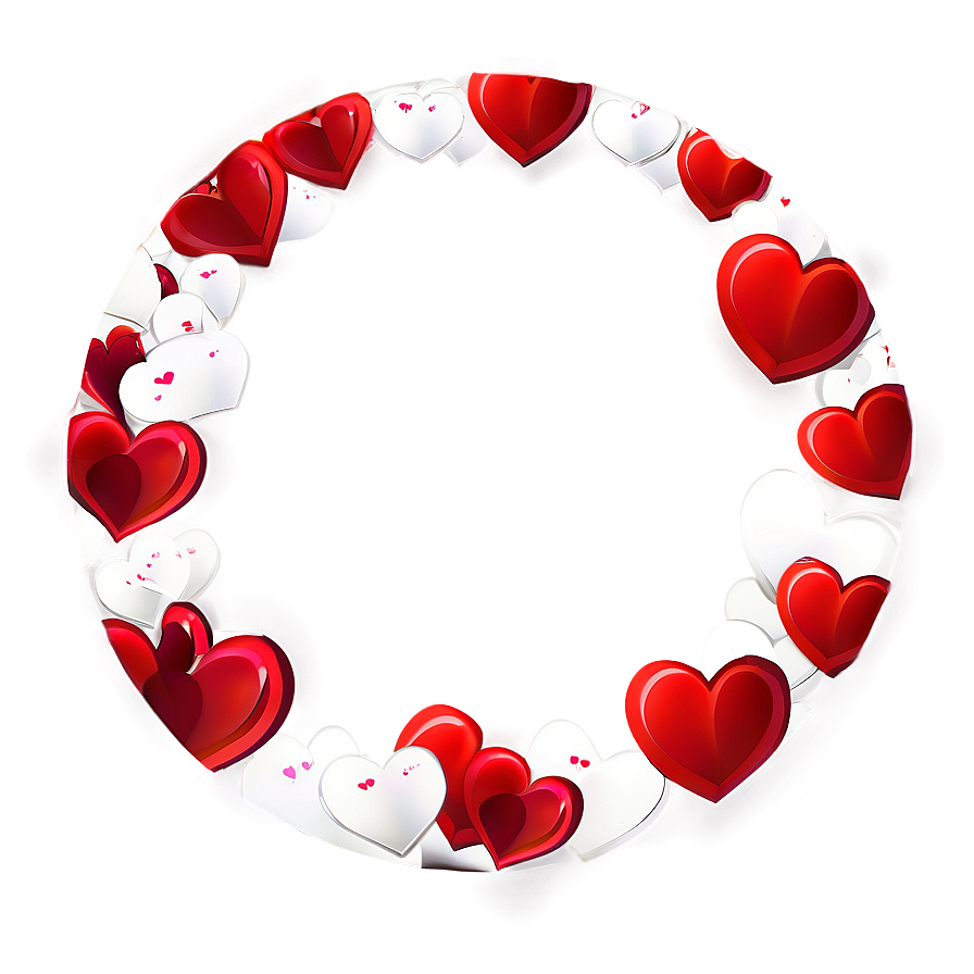 Circle With Hearts Png Ysy PNG