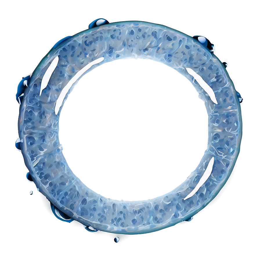 Circle With Ice Texture Png 04302024 PNG