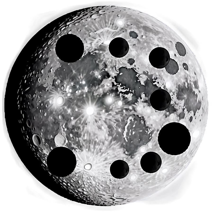 Circle With Moon Phases Png Ujt PNG