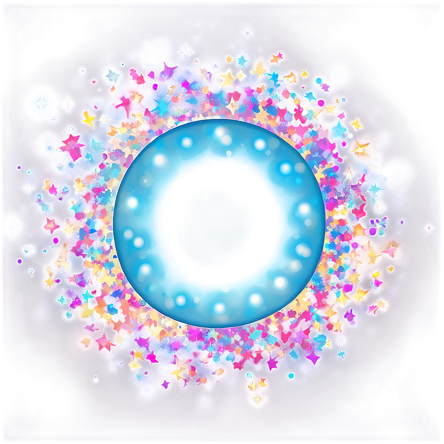 Circle With Sparkles Png 67 PNG