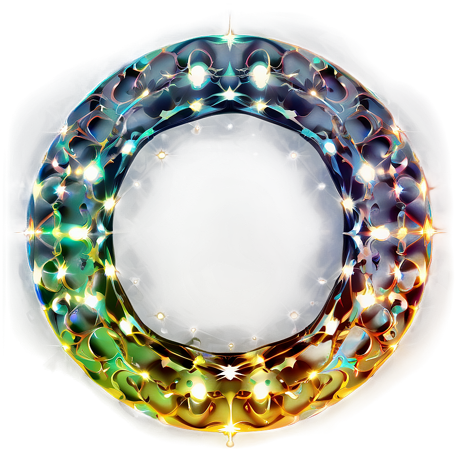 Circle With Sparkles Png Bse17 PNG