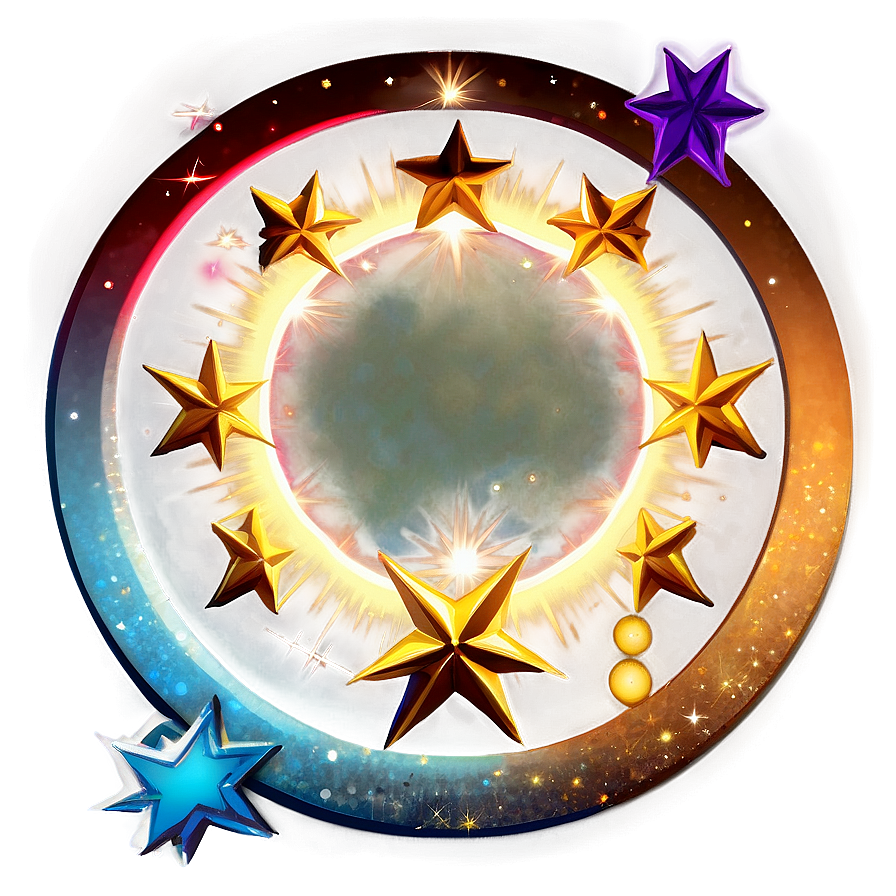 Circle With Stars Png 98 PNG