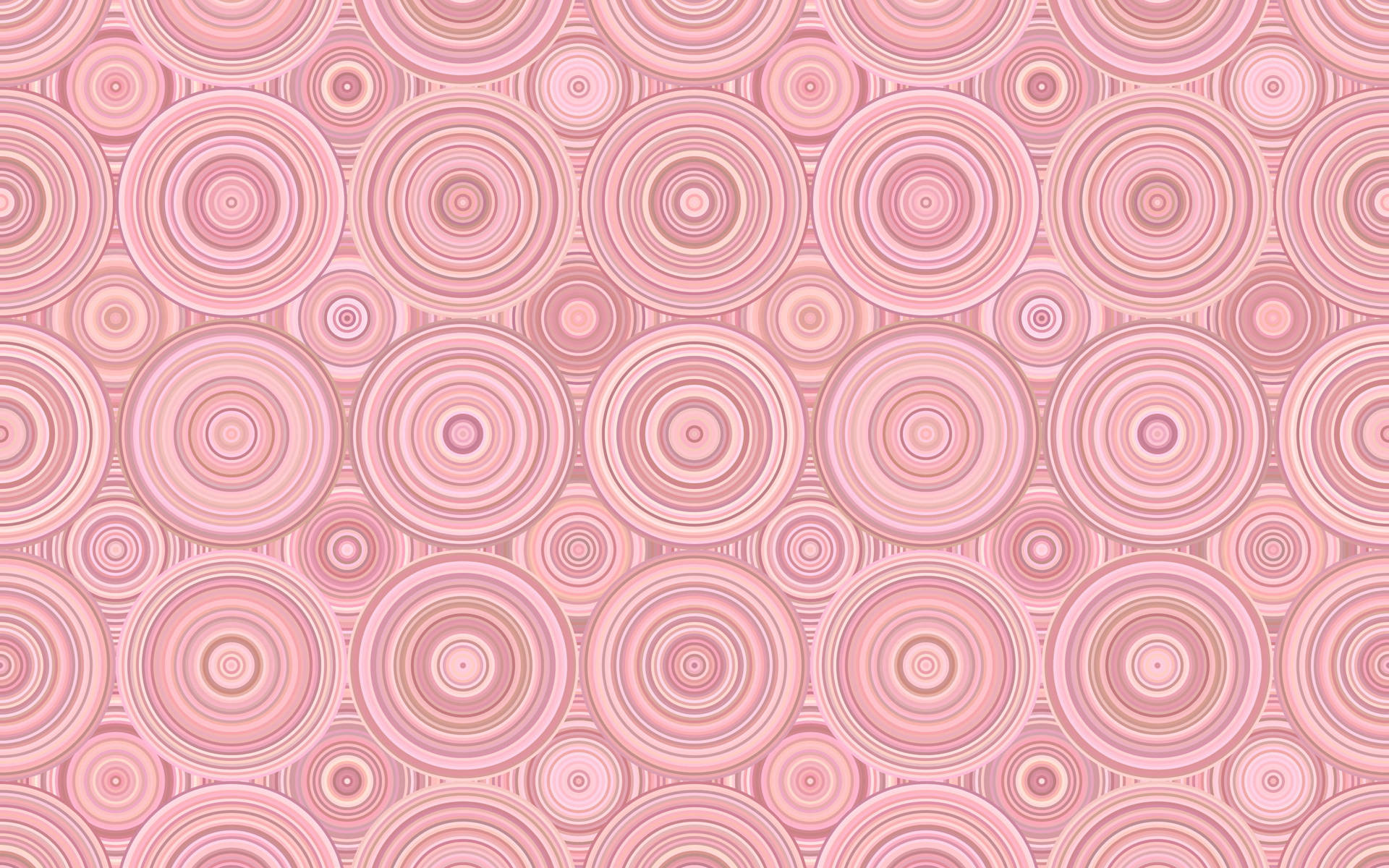Circles On Pink Background Wallpaper