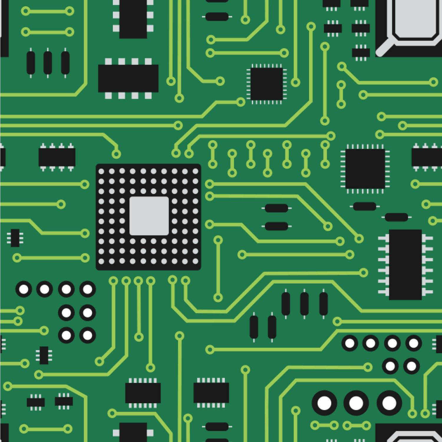Circuit Board And Surface Covering wallpaper