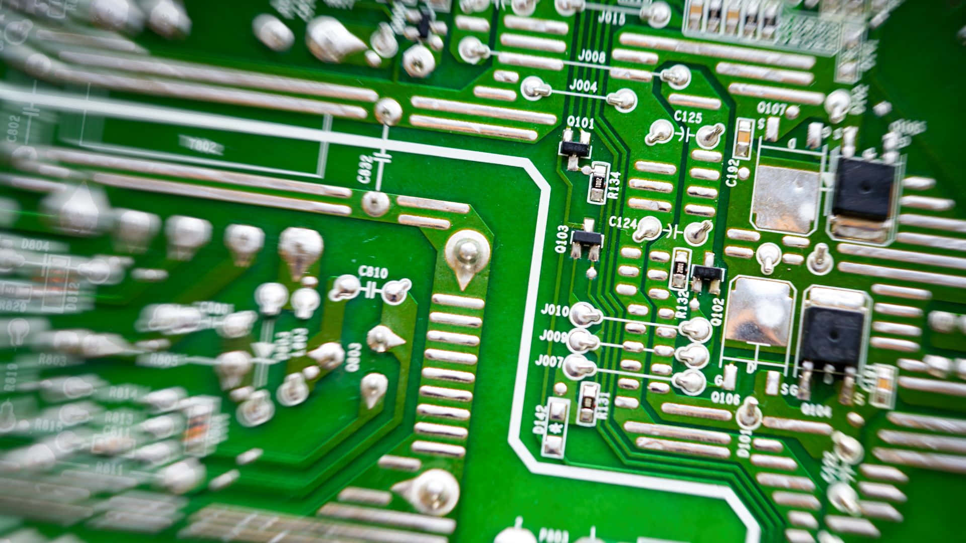 Close up of a Circuit Board