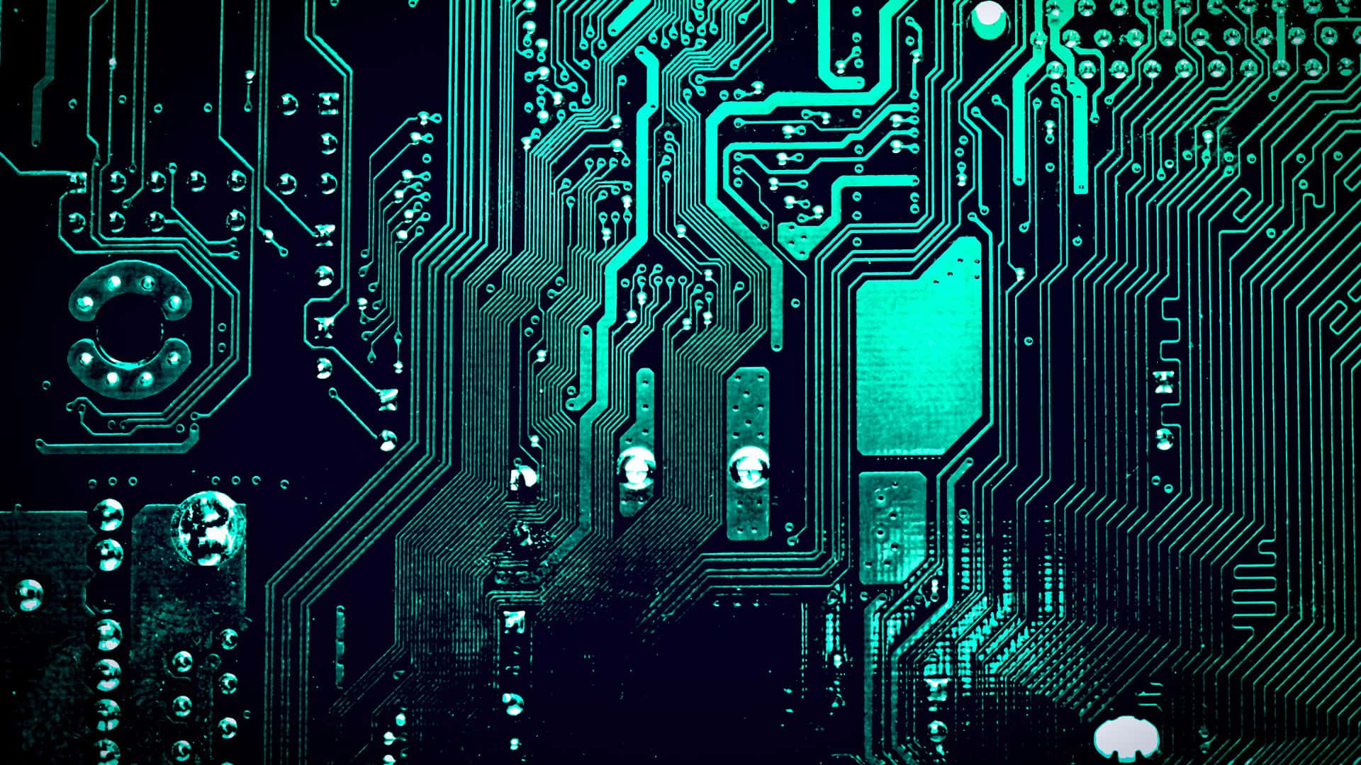 Closeup of a circuit board showing the intricate details of its inner workings