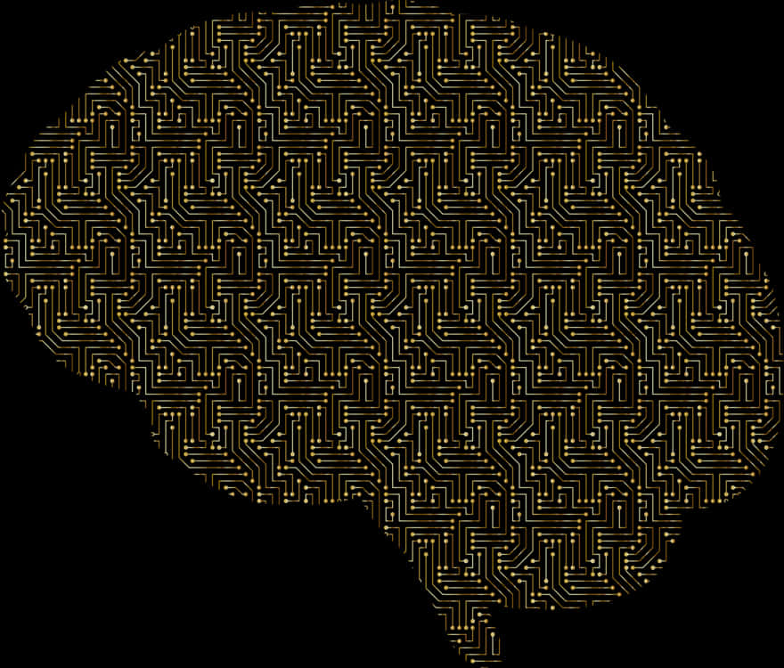 Circuit Brain Illustration PNG