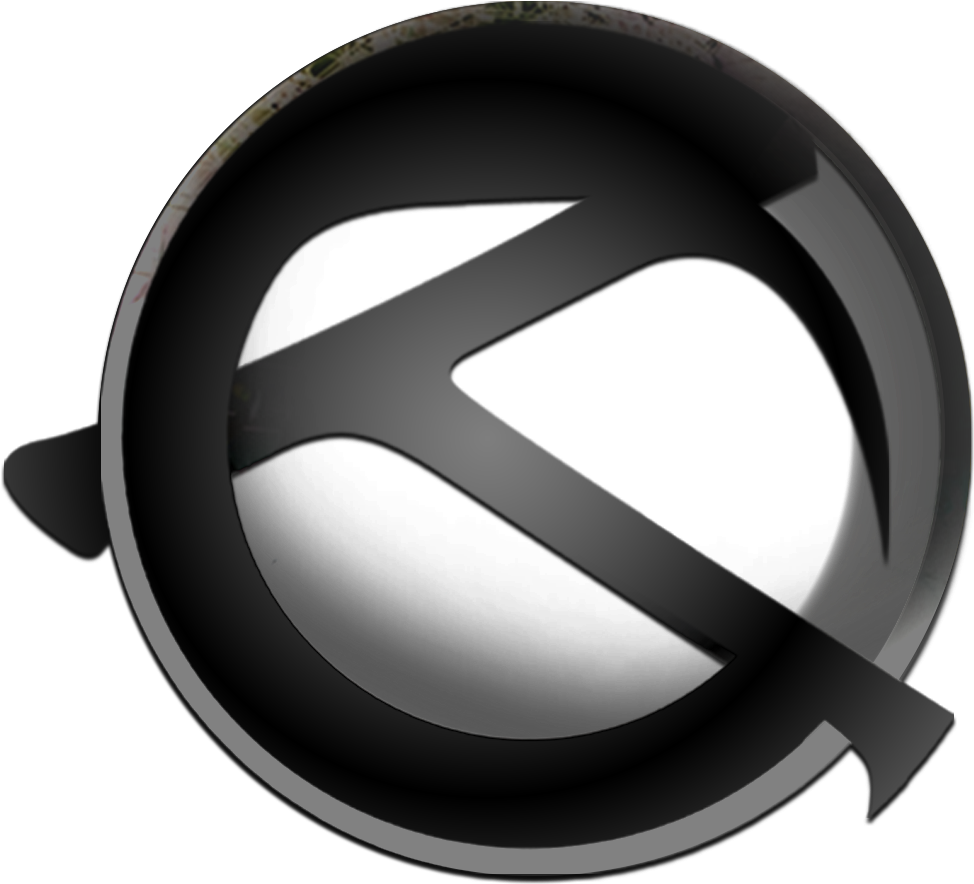 Circular Black Logo Design PNG