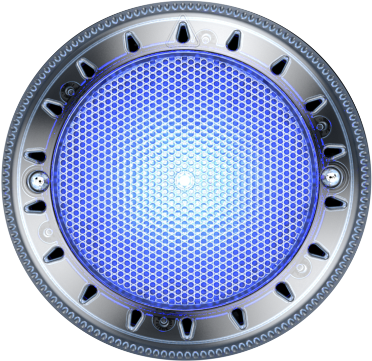 Circular Blue Spa Jet Closeup PNG