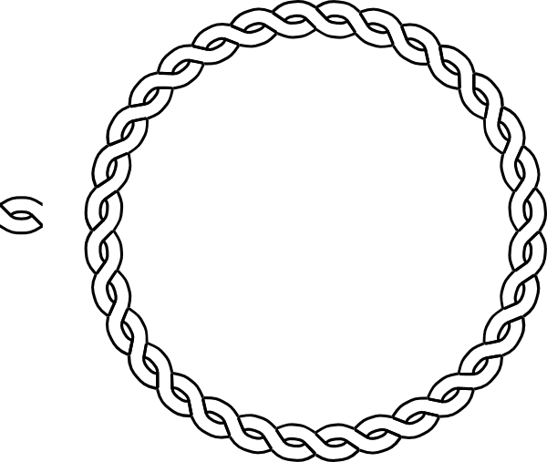 Circular Chain Link Border Graphic PNG