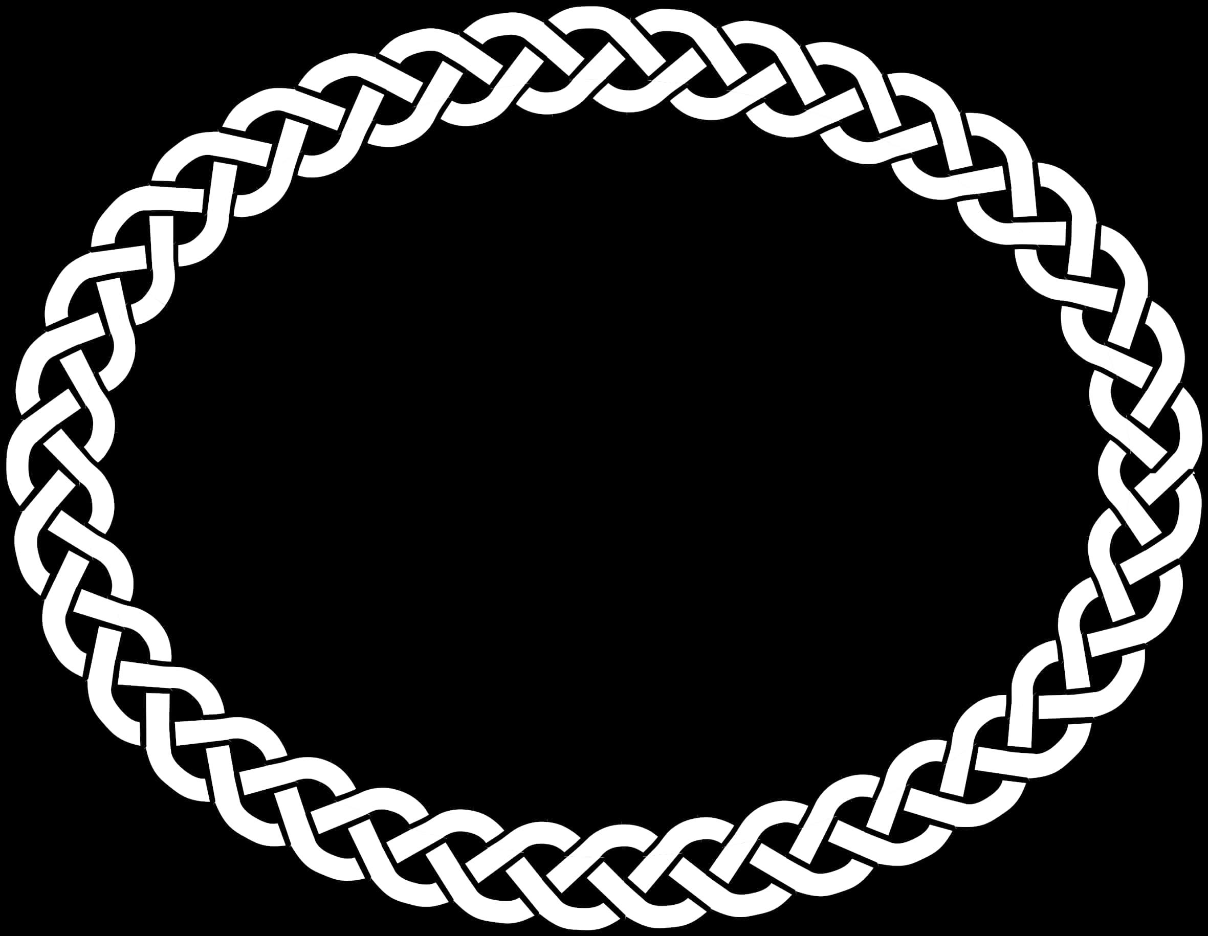 Circular Chain Link Vector Graphic PNG