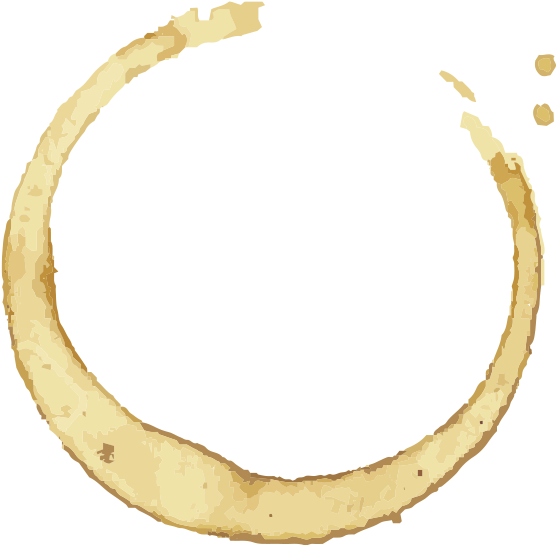 Circular Coffee Stain Texture PNG