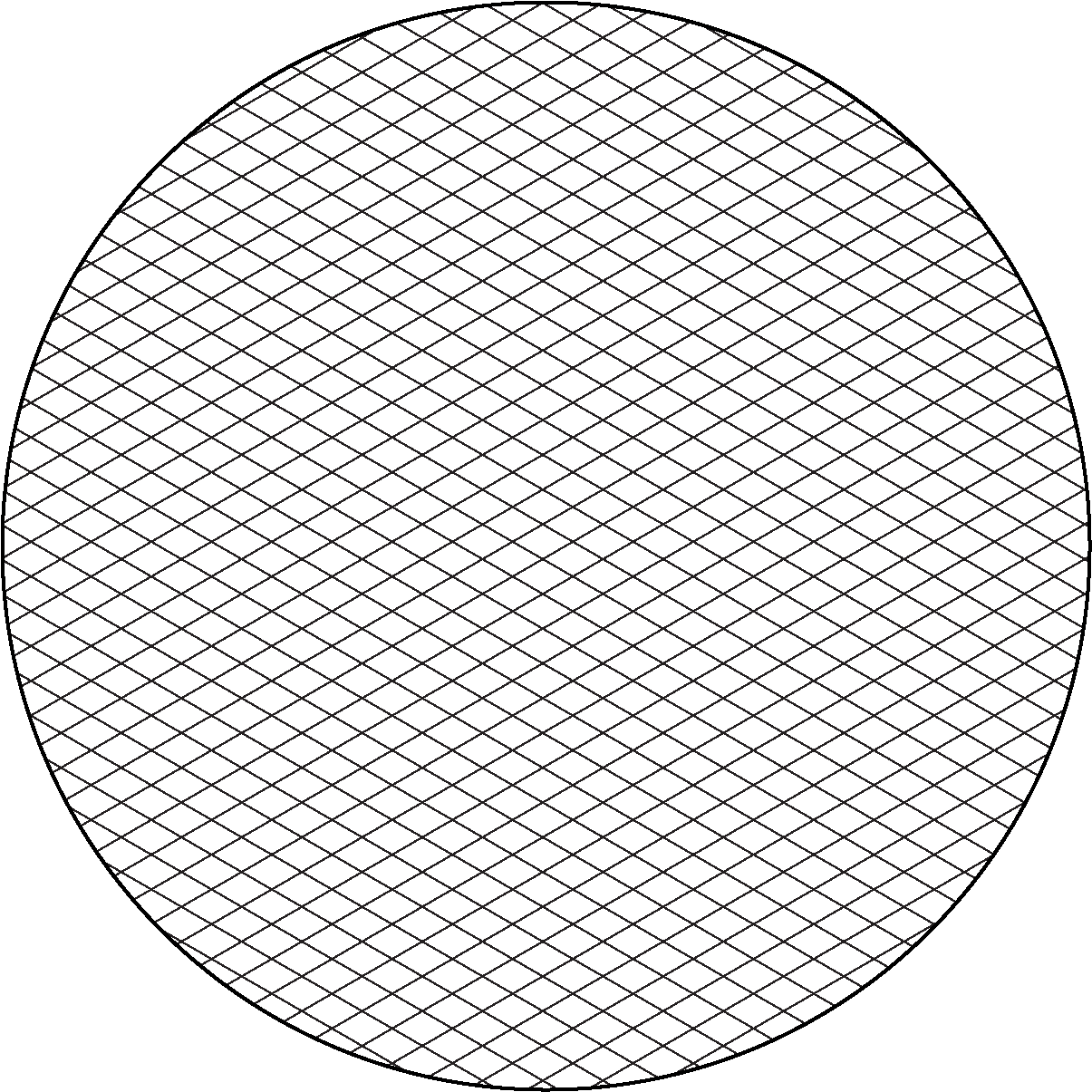 Circular Grid Pattern Background PNG — A minimalist black circular background with a subtle light gray diamond grid pattern radiating from the center.