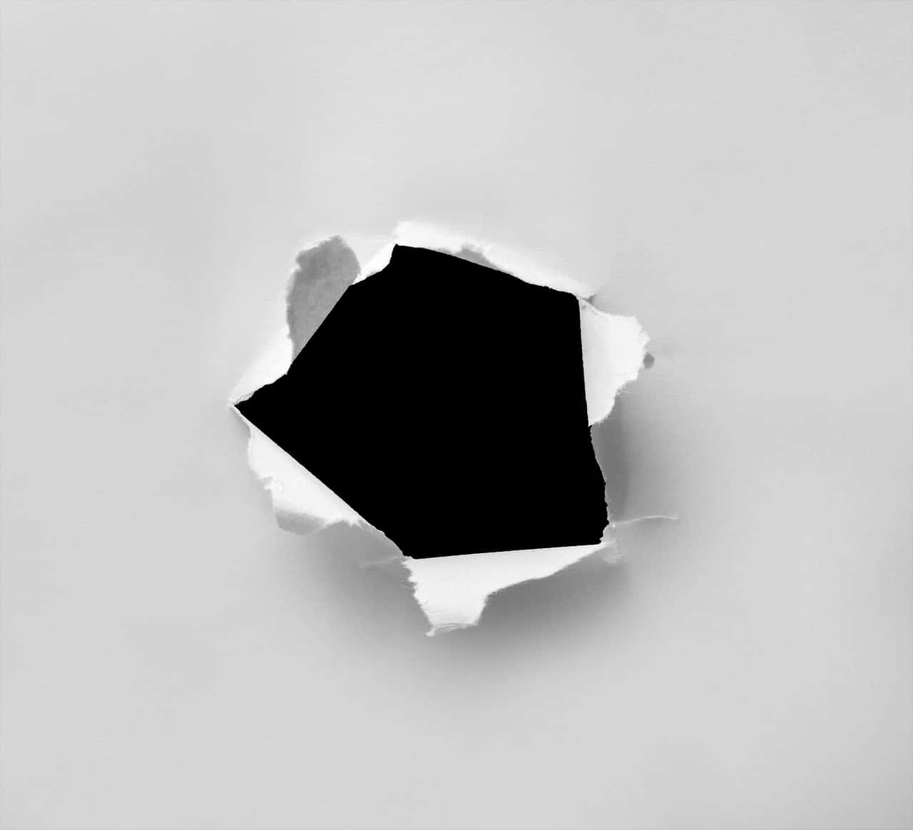 Circular Hole Torn Paper Background