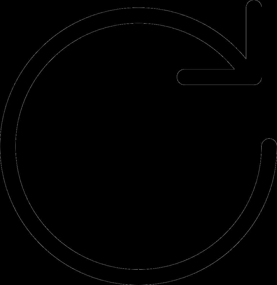 Circular Loading Icon Black Background PNG