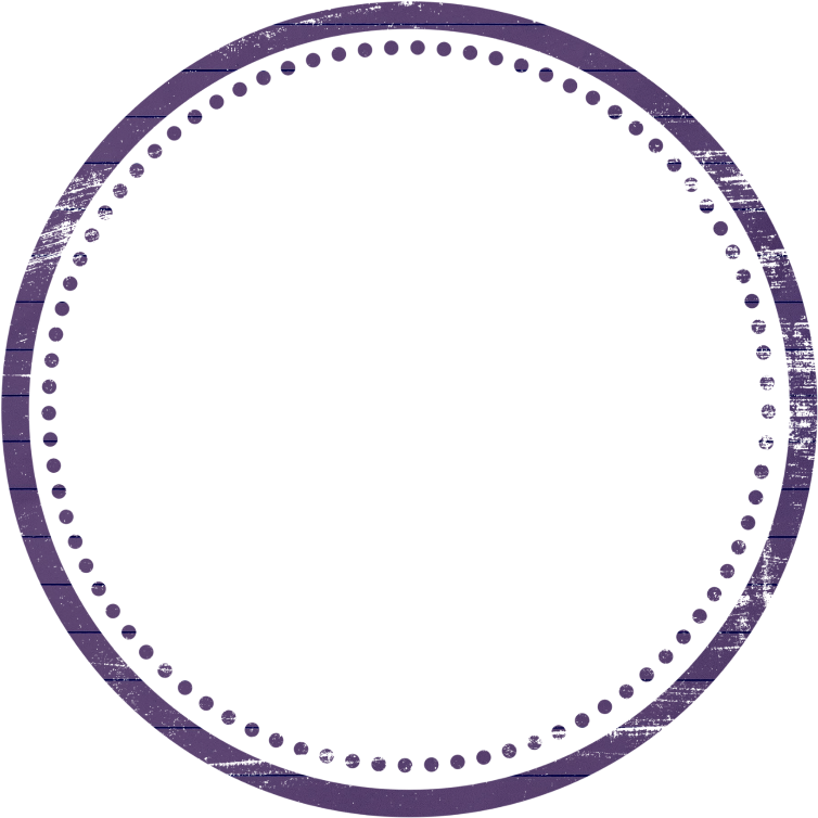 Circular Purple Frame Design PNG