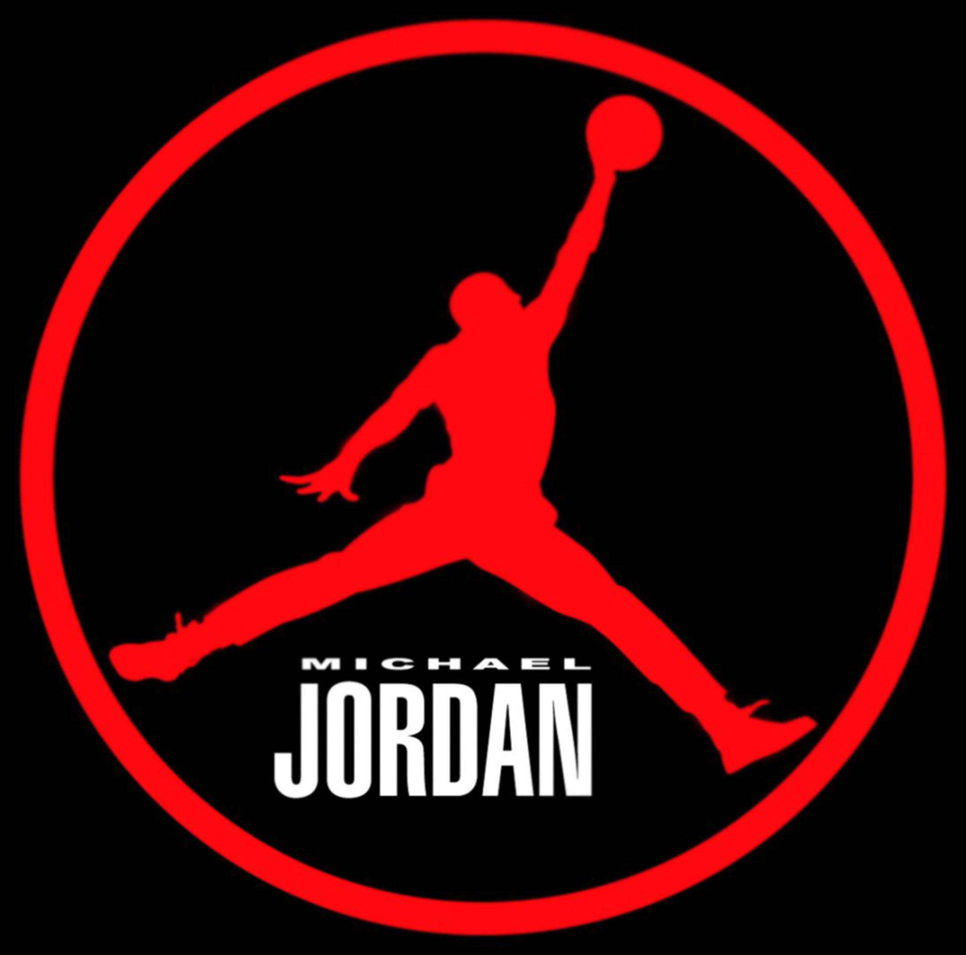 confess dance alarm Download Circular Red Air Jordan Logo Wallpaper | Wallpapers.com