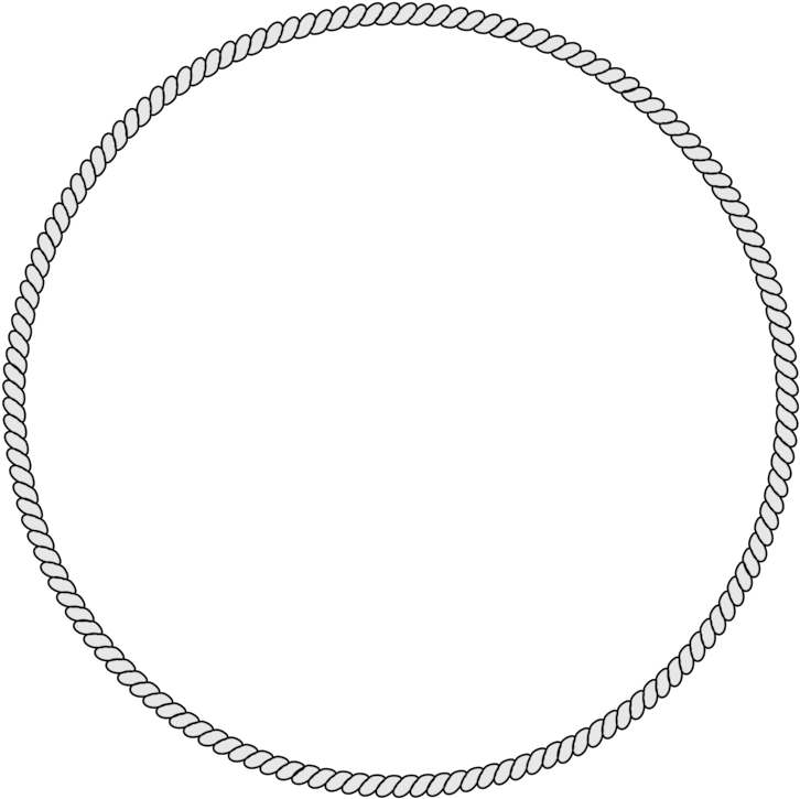 Circular Rope Border Graphic PNG