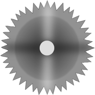 Circular Saw Blade Graphic PNG