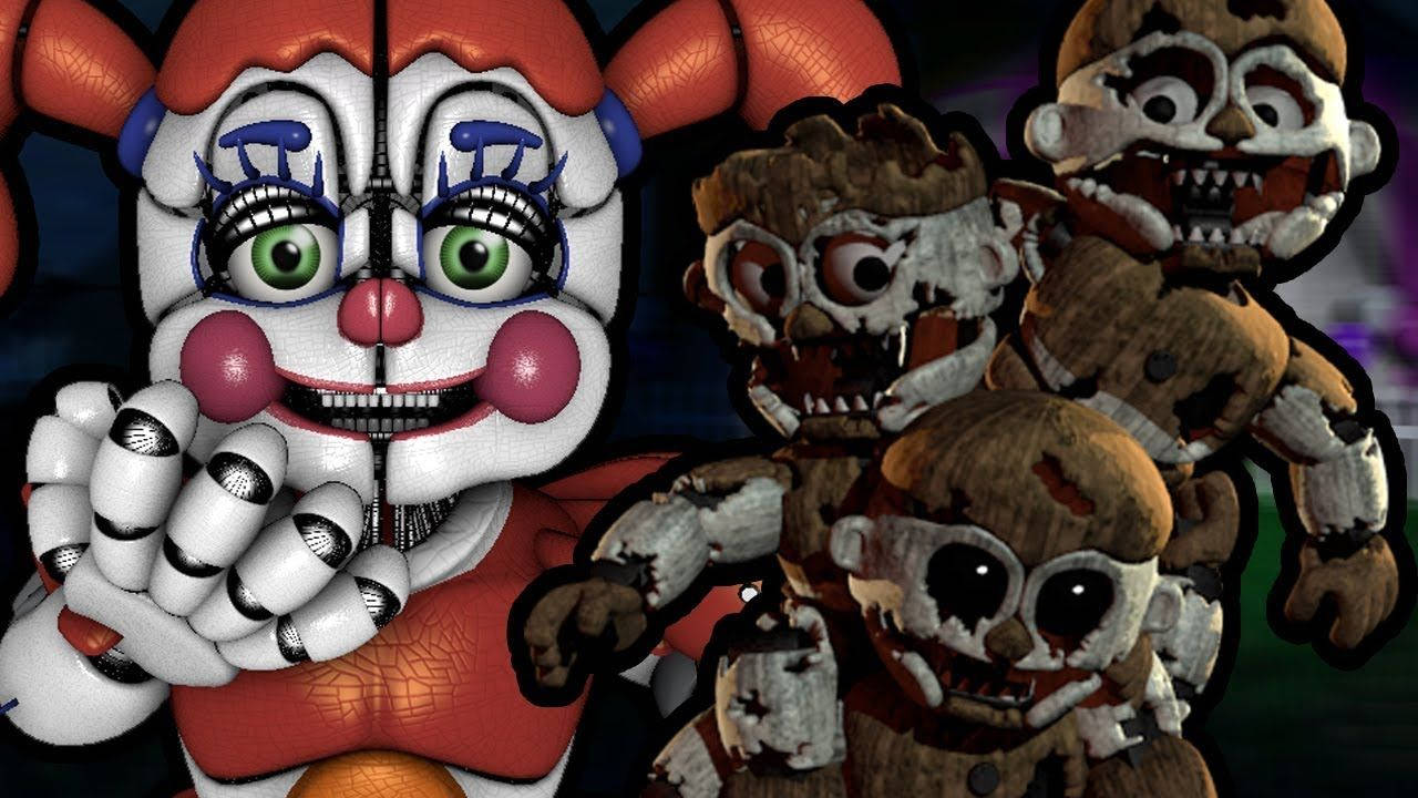 Circus Baby And Chica Wallpaper