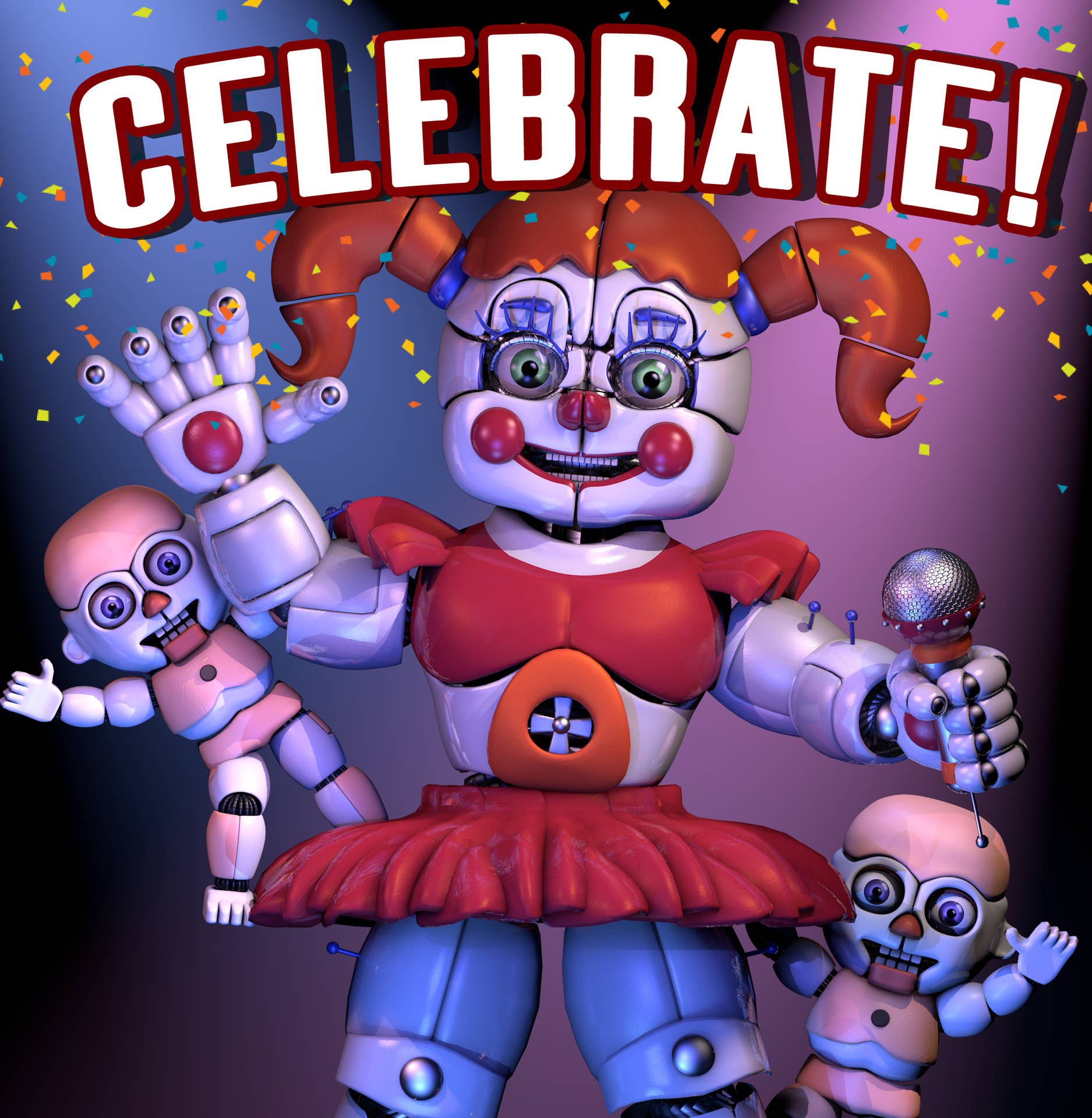 Exciting Circus Baby Celebration Wallpaper