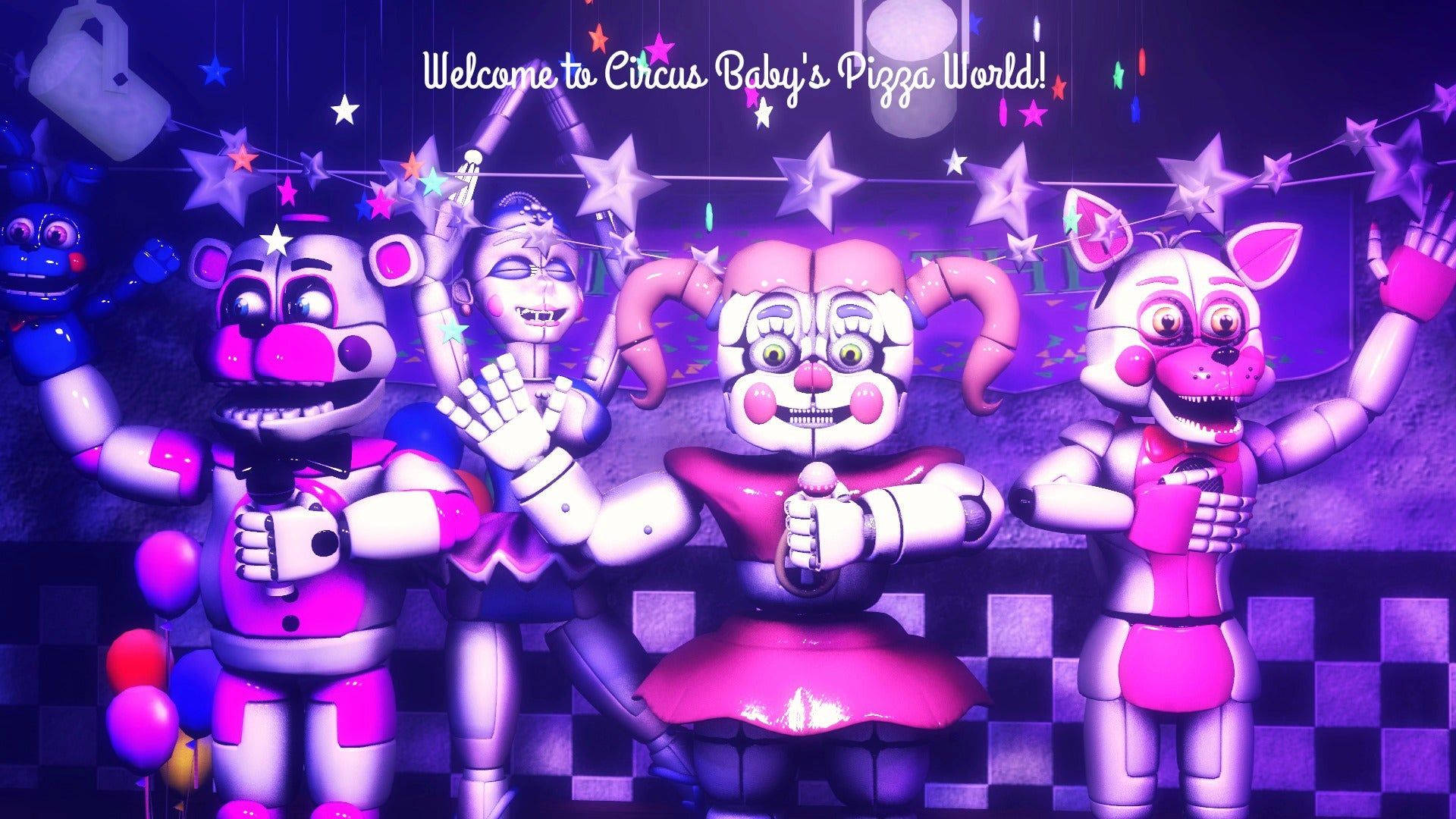 Circusbaby Willkommensparty Wallpaper