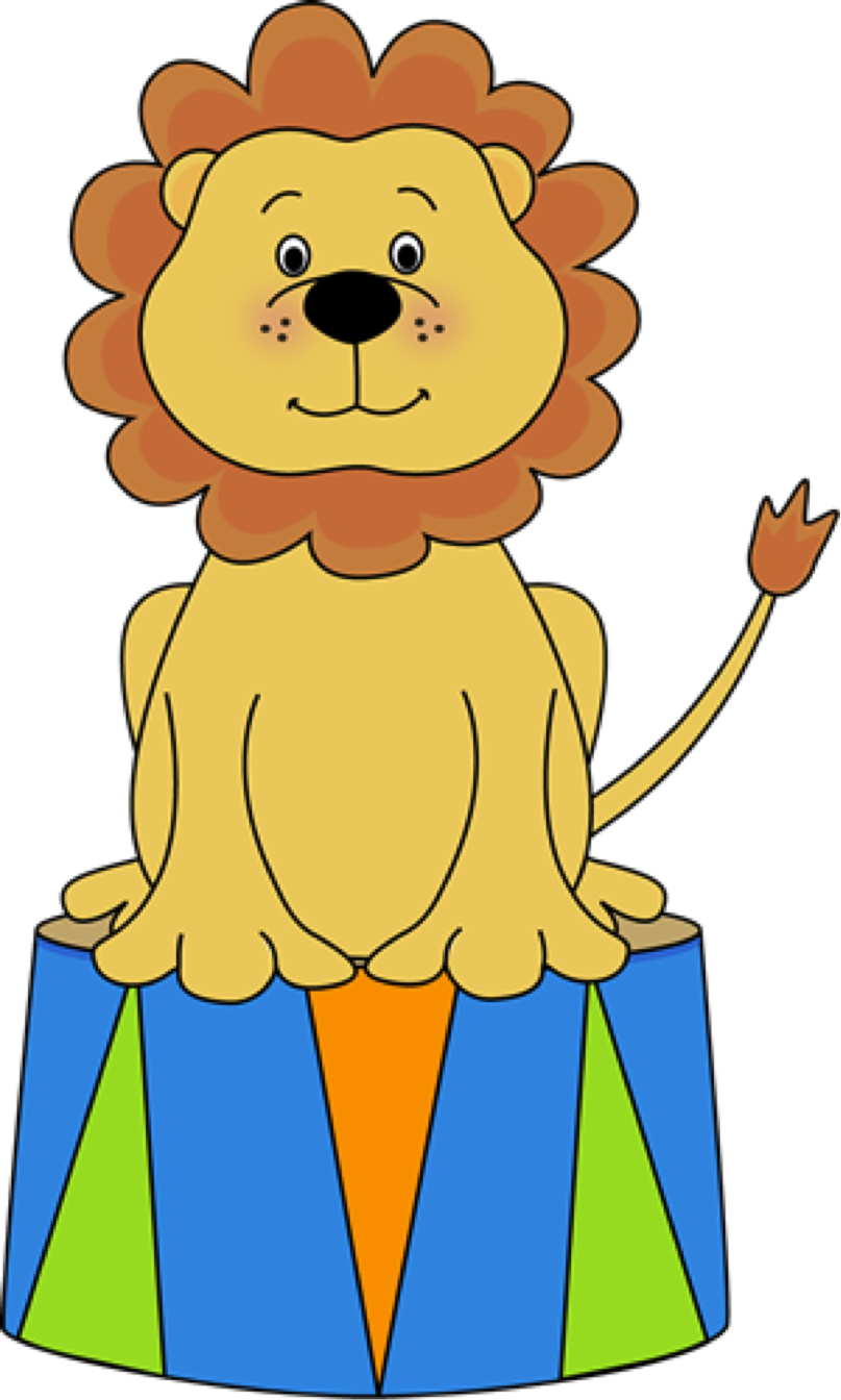 Circus Lion Cartoon PNG