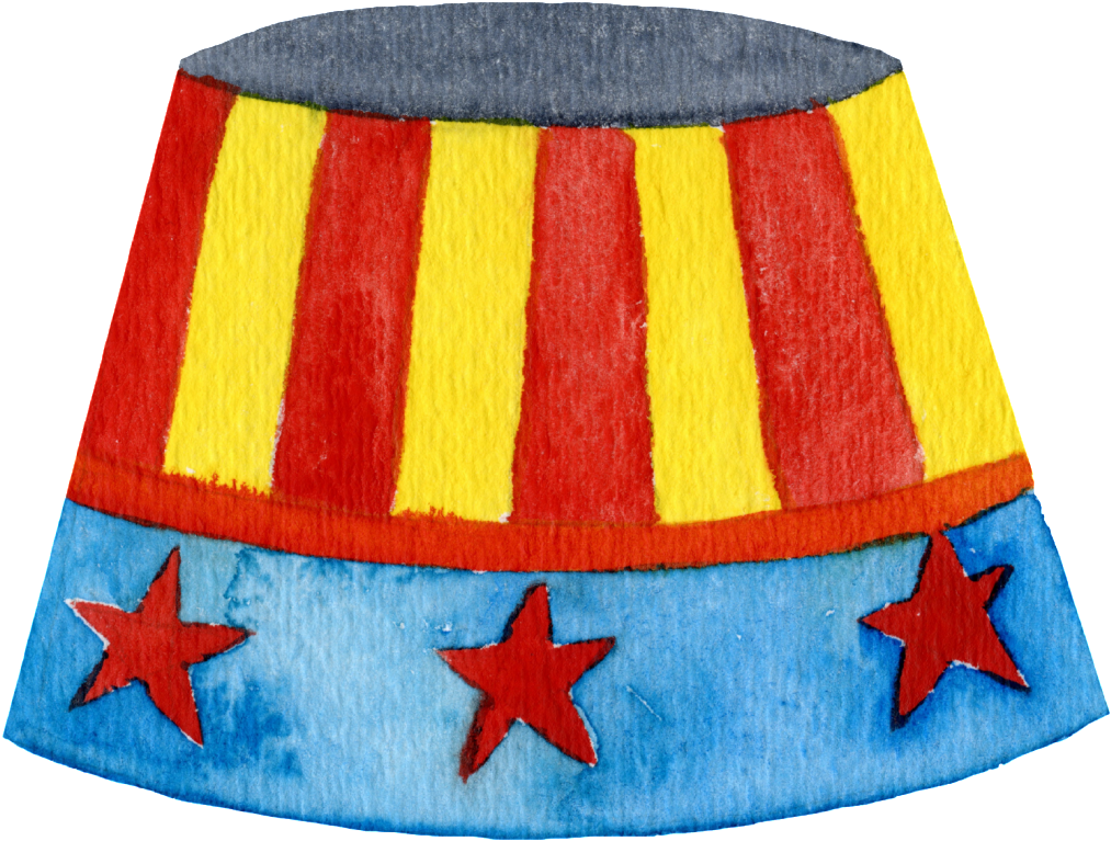 Circus Tent Skirt Illustration PNG