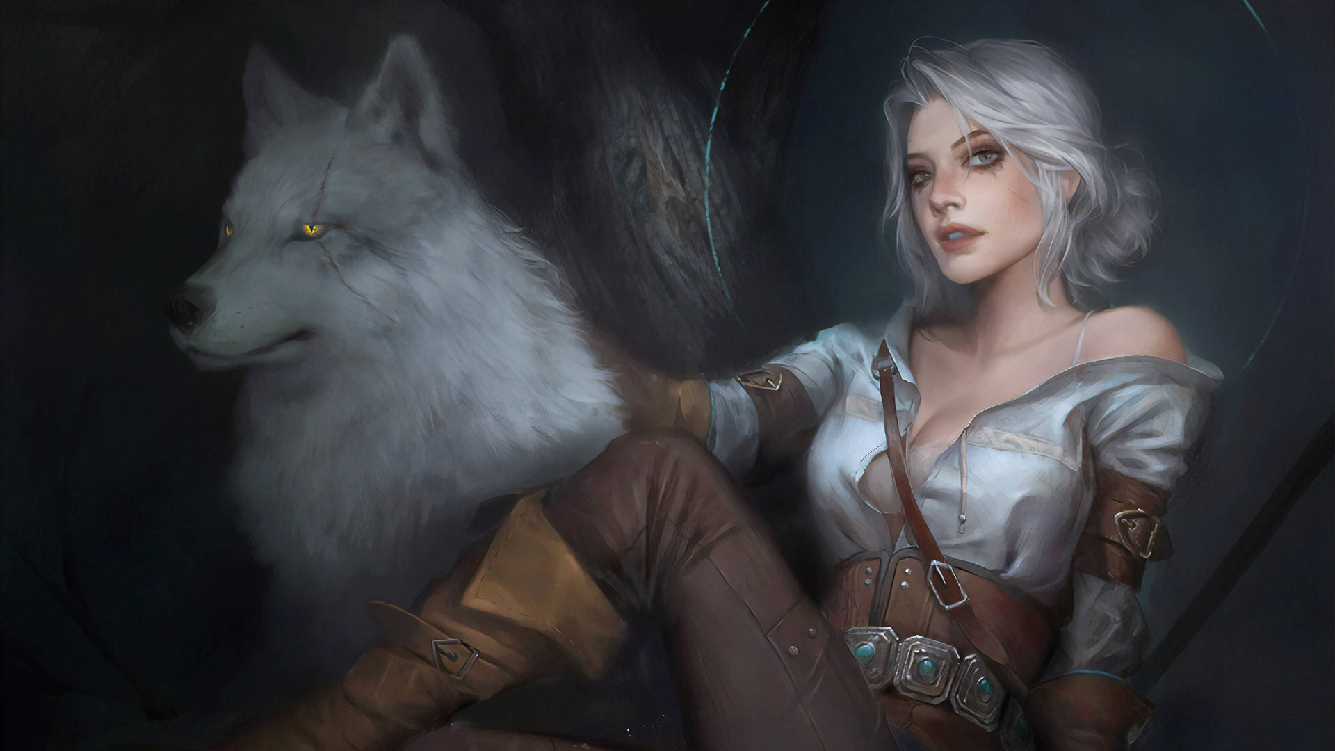 Ciri in the “Witcher 3” Wallpaper