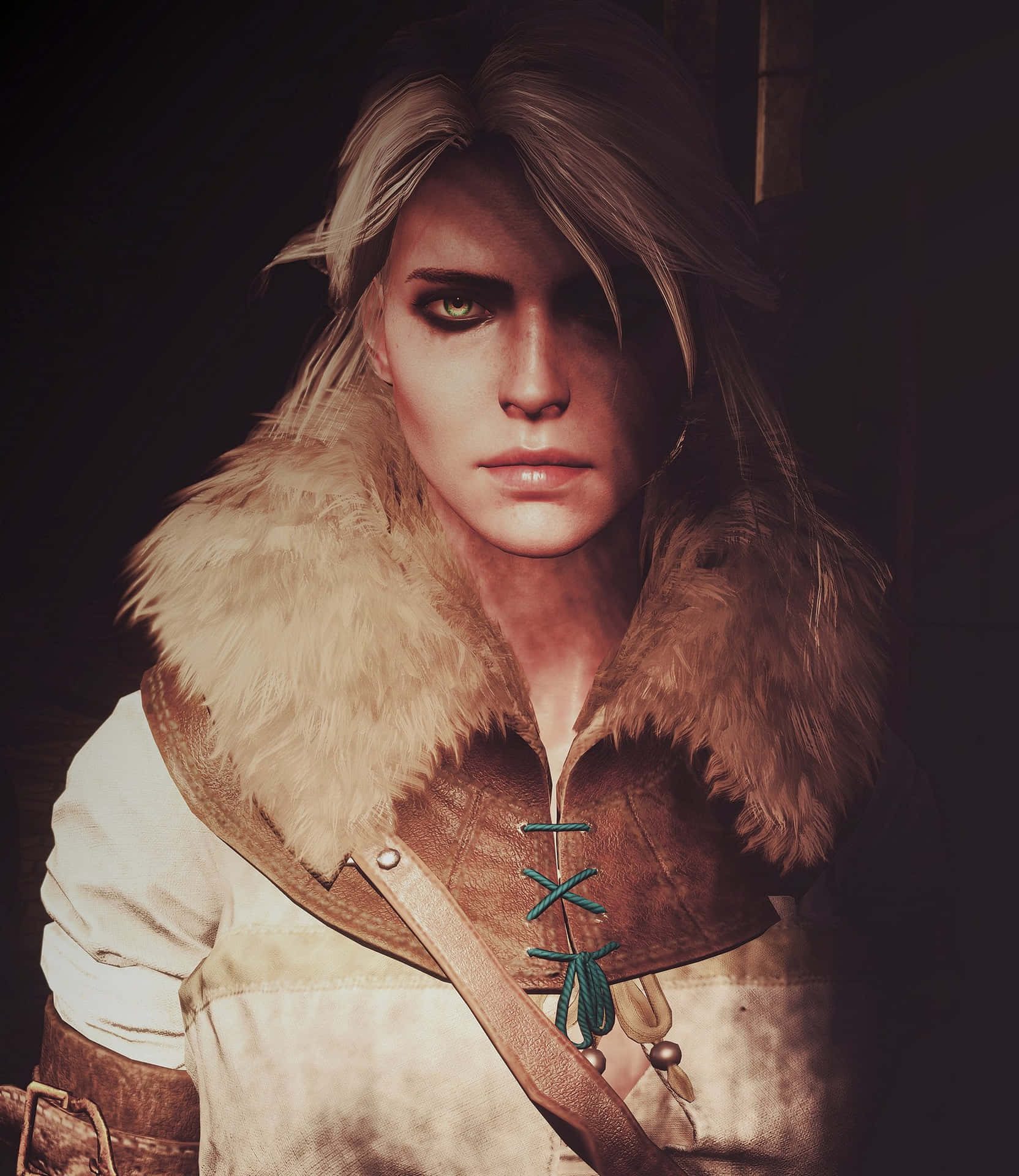 Ciri The Witcher Portrait Wallpaper