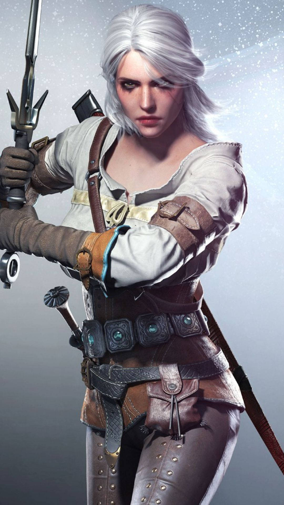 Ciriwitcher 3 Android: Ciri Från Witcher 3 På Android. Wallpaper