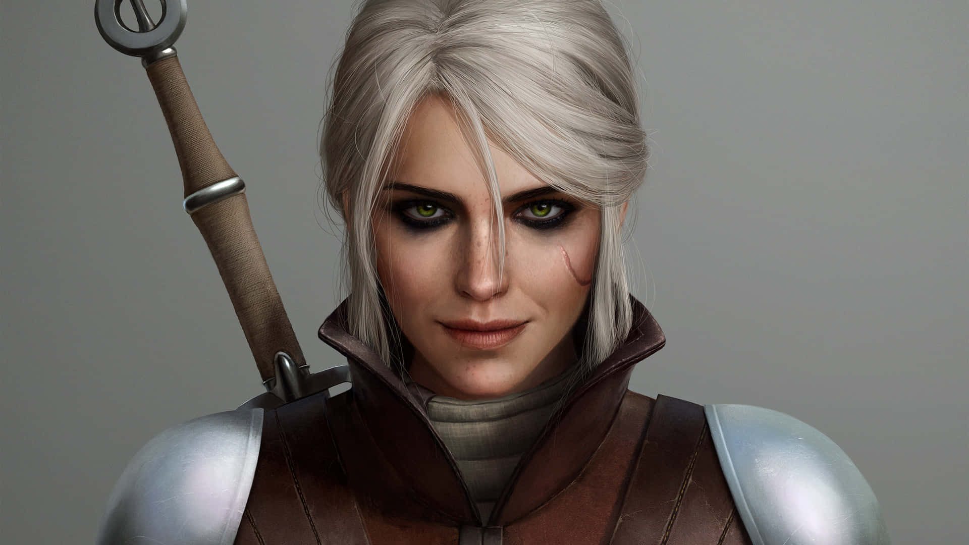 Download Ciri Witcher Character Portrait Wallpaper | Wallpapers.com