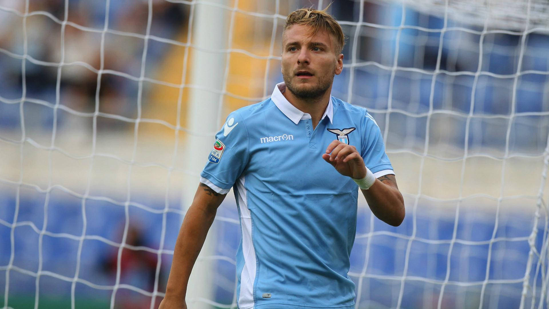 Ciro Immobile In Action On The Field Wallpaper