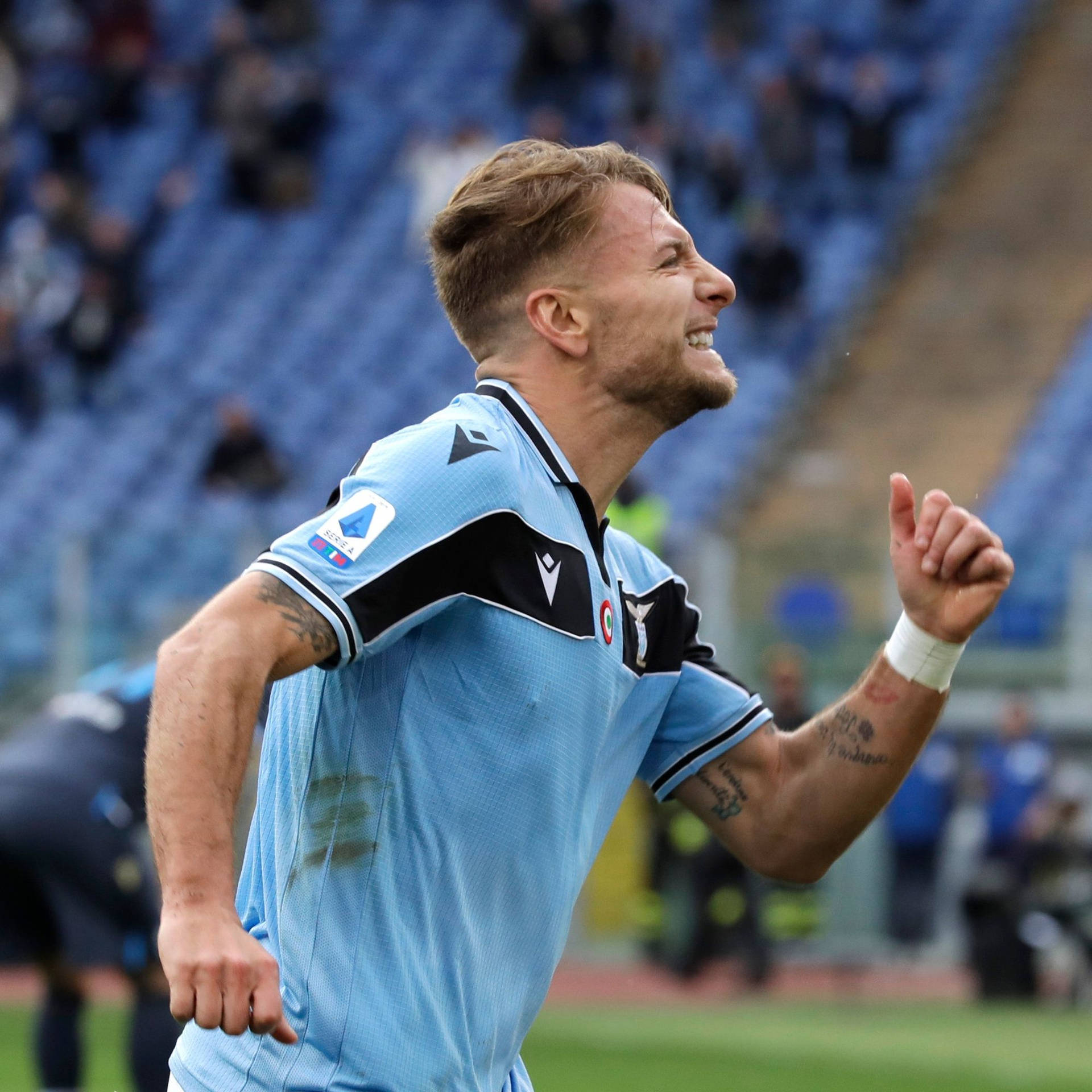 Ciro Immobile Running With Smile Wallpaper
