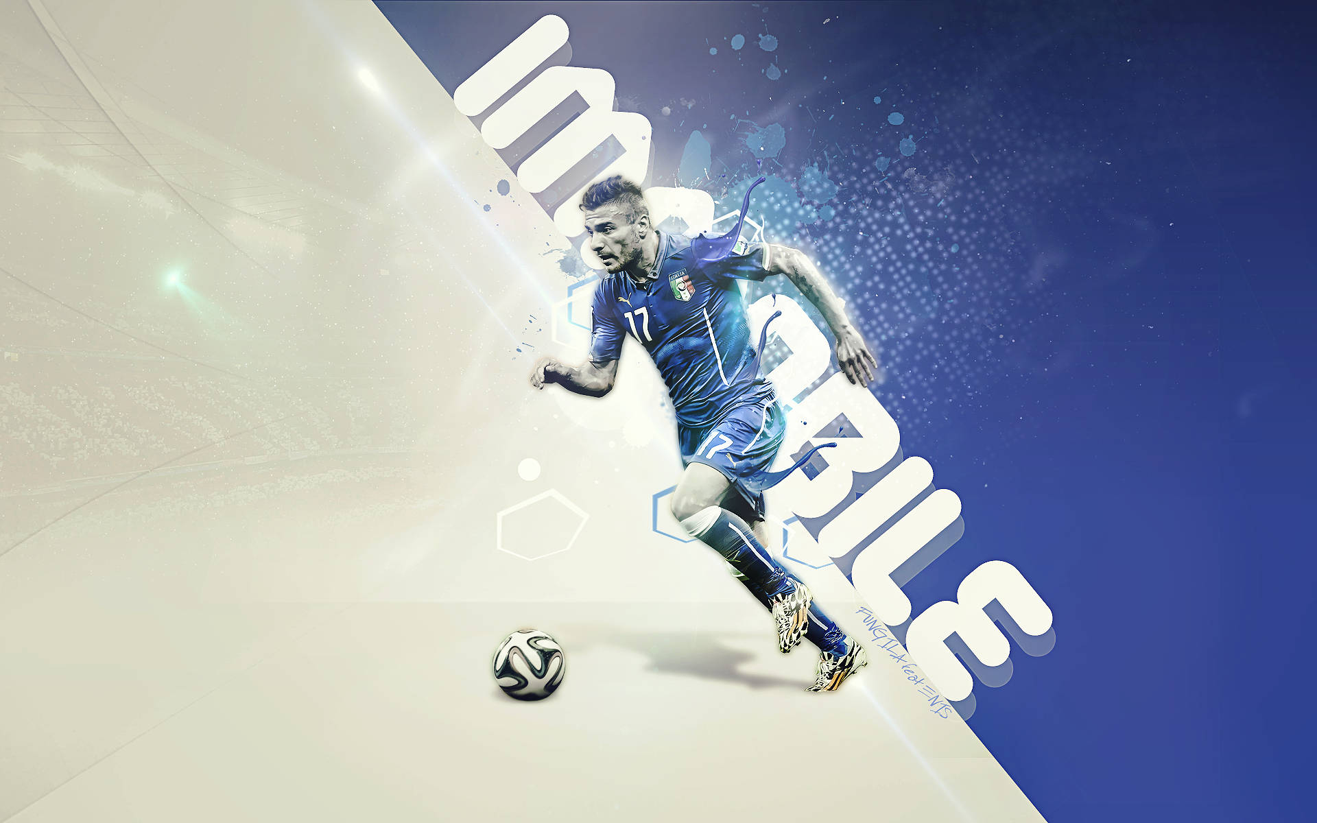 Ciro Immobile Striking The Ball Wallpaper