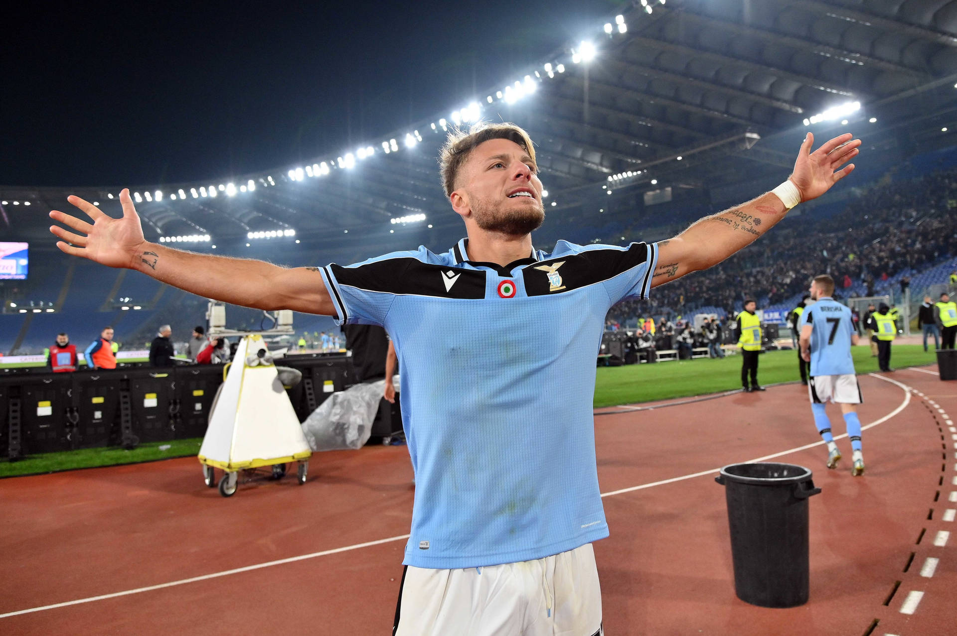 Ciro Immobile With The Crowd Wallpaper