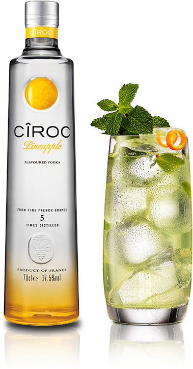 Ciroc Pineapple Vodkaand Cocktail PNG