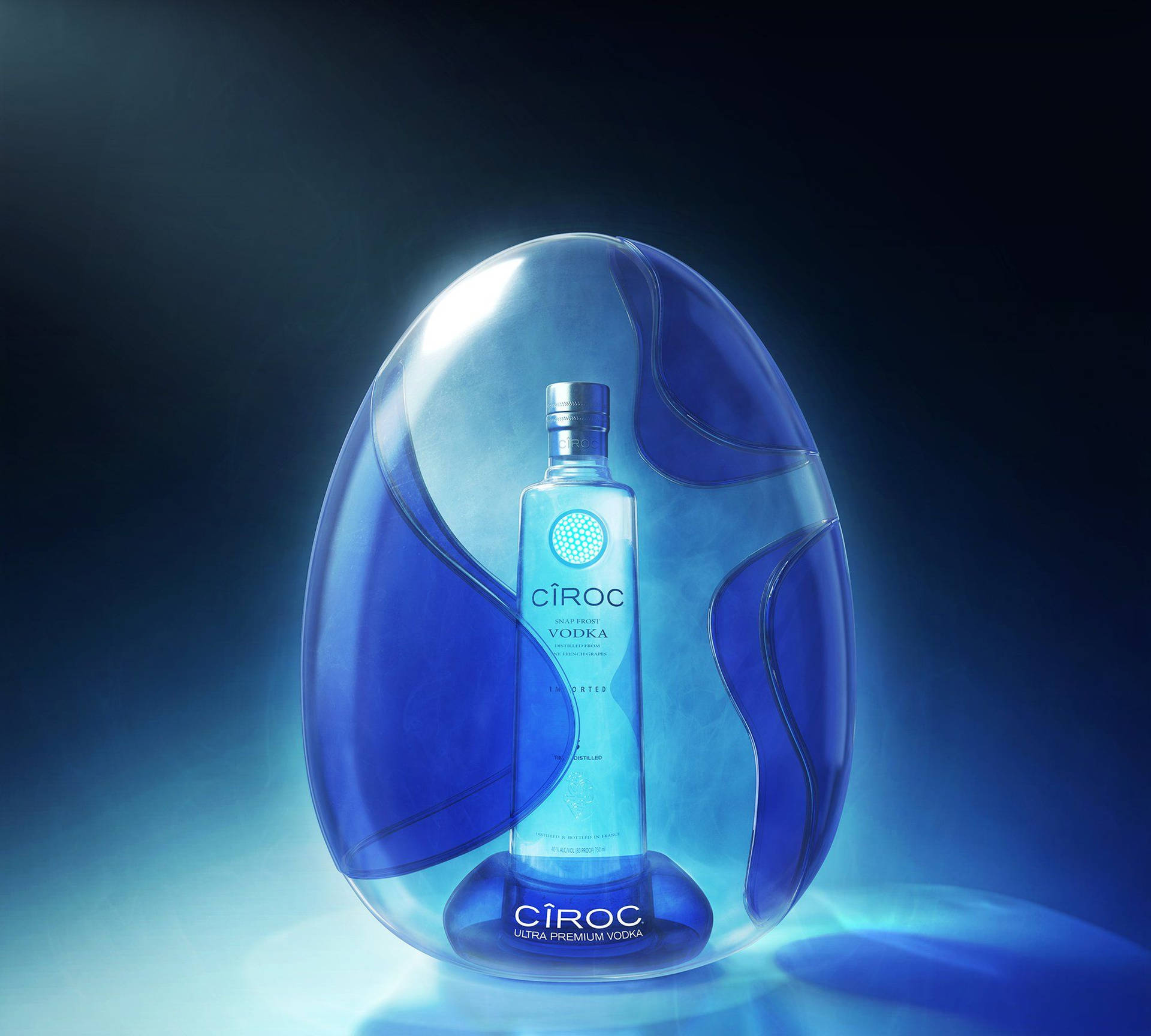 Ciroc Ultra Premium French Vodka Bottle Wallpaper