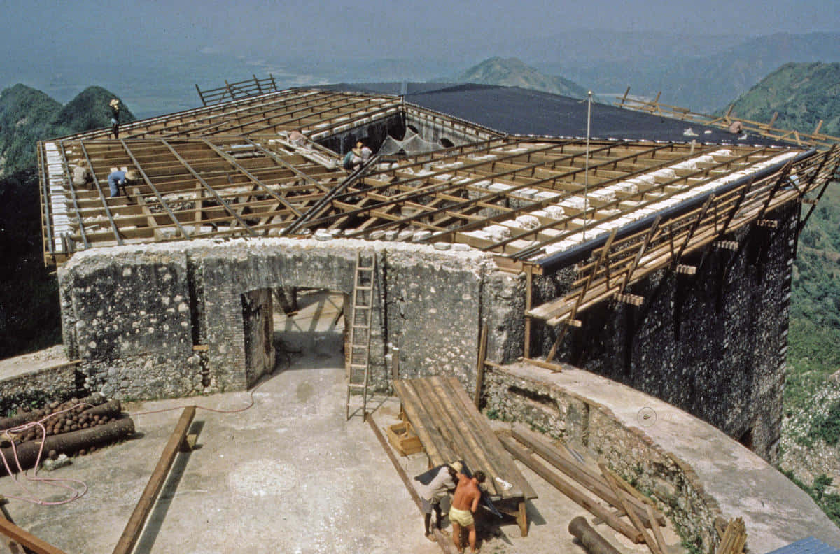 Citadelle Laferriere Building In Construction Wallpaper