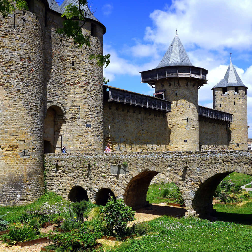 Cite De Carcassonne In France Entrance Picture