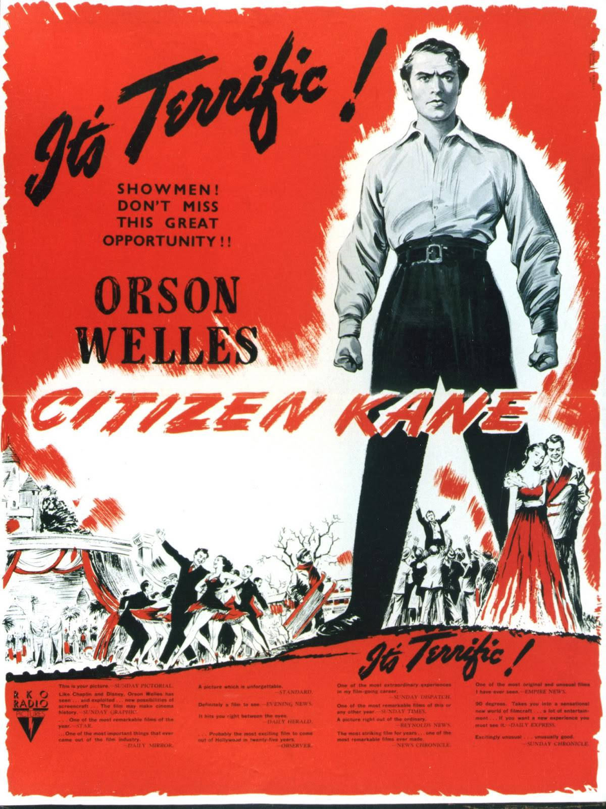 Citizen Kane Vintage Plakat Wallpaper