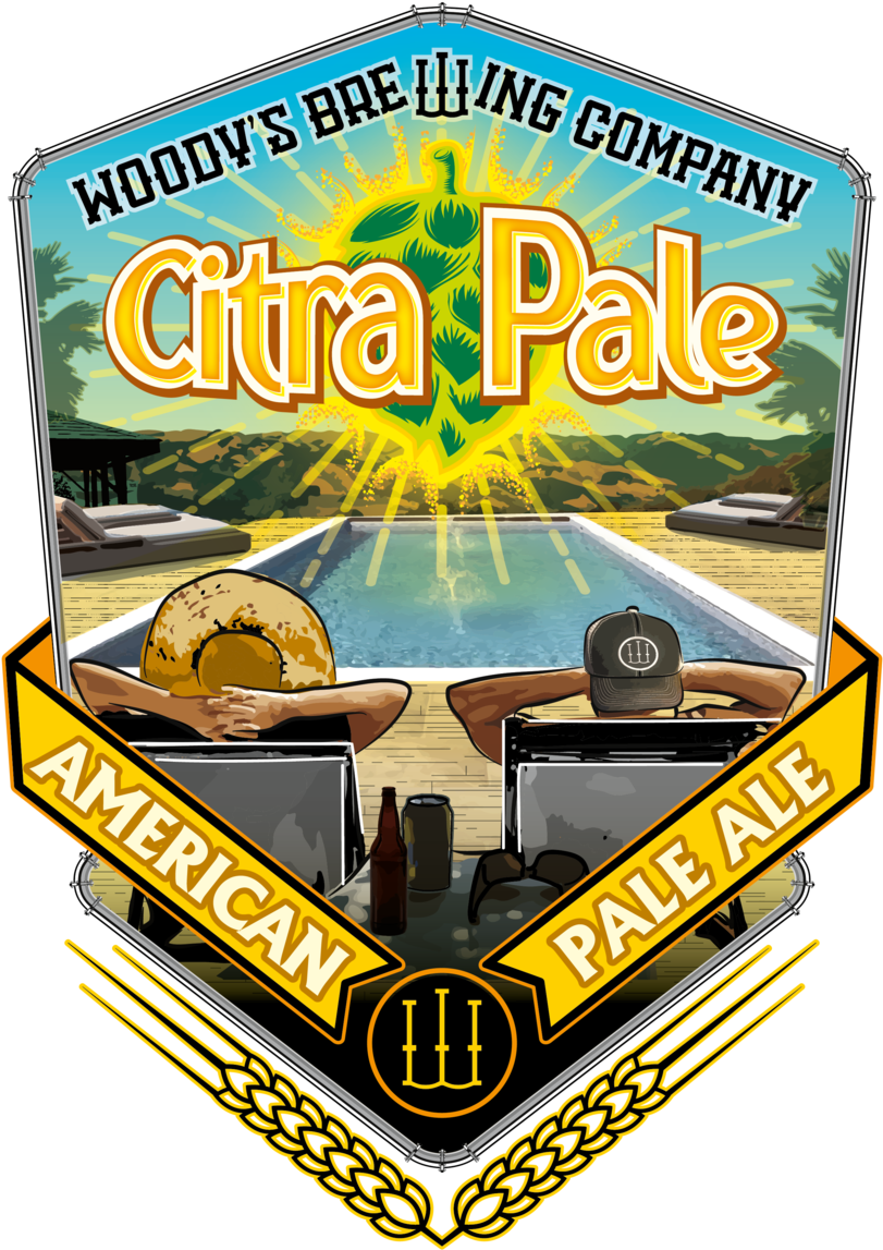Citra Pale Ale Beer Label PNG