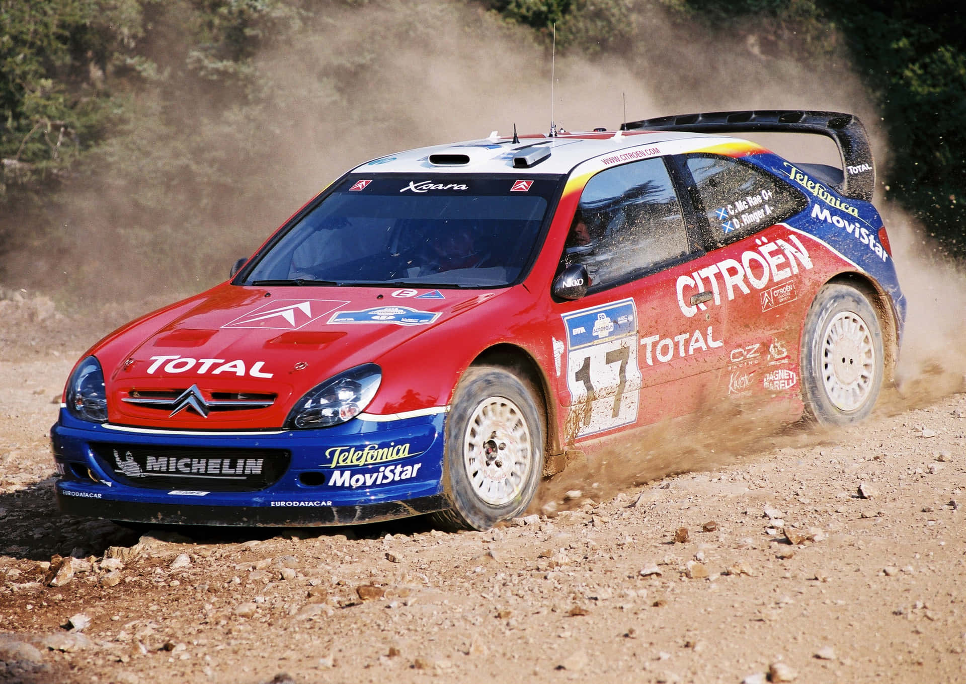 Citroen W R C Rally Carin Action Wallpaper