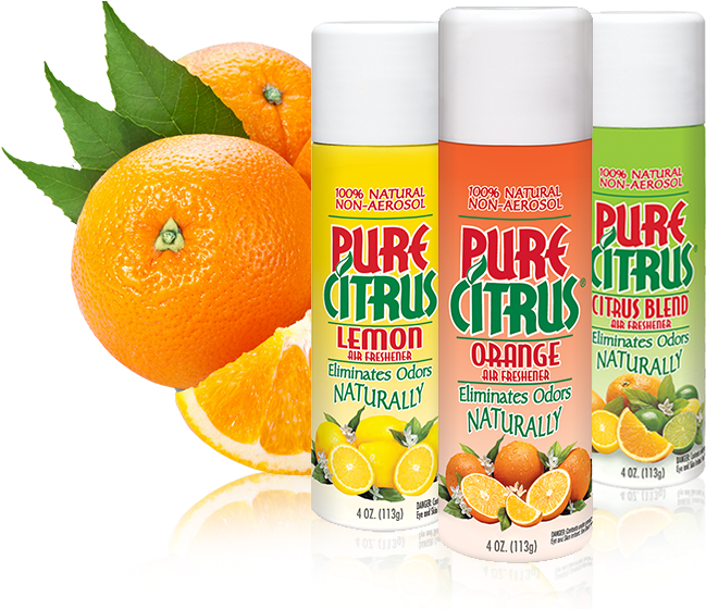 Citrus Air Fresheners Product Display PNG