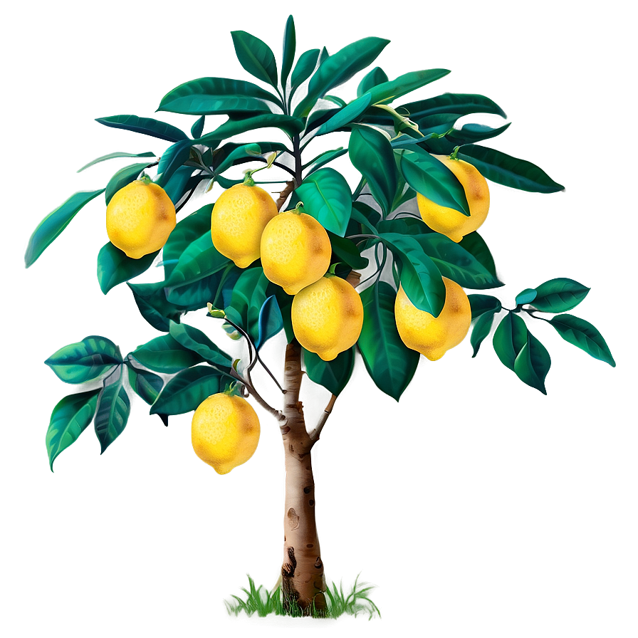 Citrus Lemon Tree Graphic Png Tcu PNG