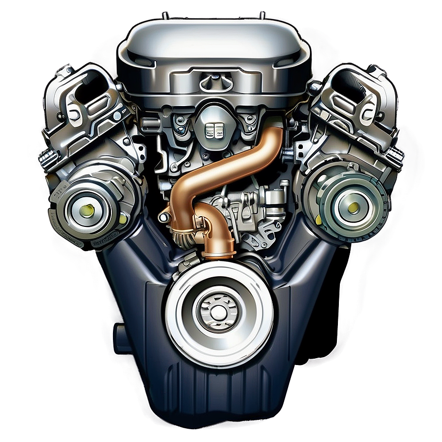 City Car Engine Cutaway Png 06132024 PNG